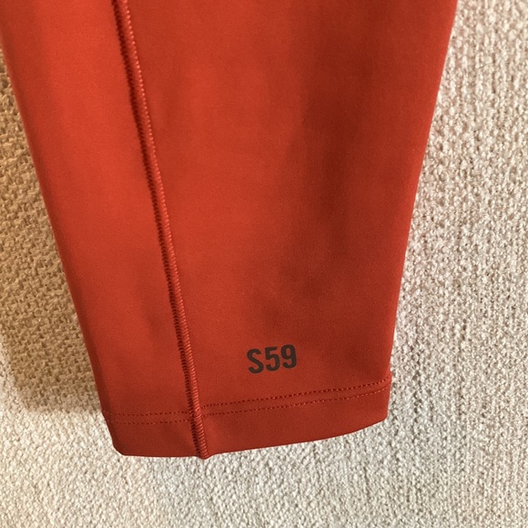 Splits59 Tread High Waist Techflex 7/8 Legging Rum Rust Orange Size Small - Picture 7 of 7